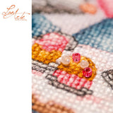 Kit de point de croix Lanarte A Micey Sweet Cupcake avec petites souris pâtissières