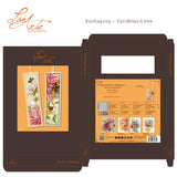 Kit de 2 marque-pages Lanarte Dahlia rose en soie, avec fleurs, abeille et papillon