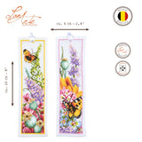 Kit marcapáginas Lanarte Flower Power Bouquet set de 2 con flores y mariposas