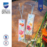 Kit de marque-pages Vervaco Coquelicots et fleurs sauvages, lot de 2 avec fleurs des champs
