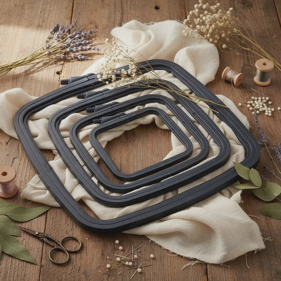 Nurge Bastidor Cuadrado Color Navy de Plástico - 4 Medidas