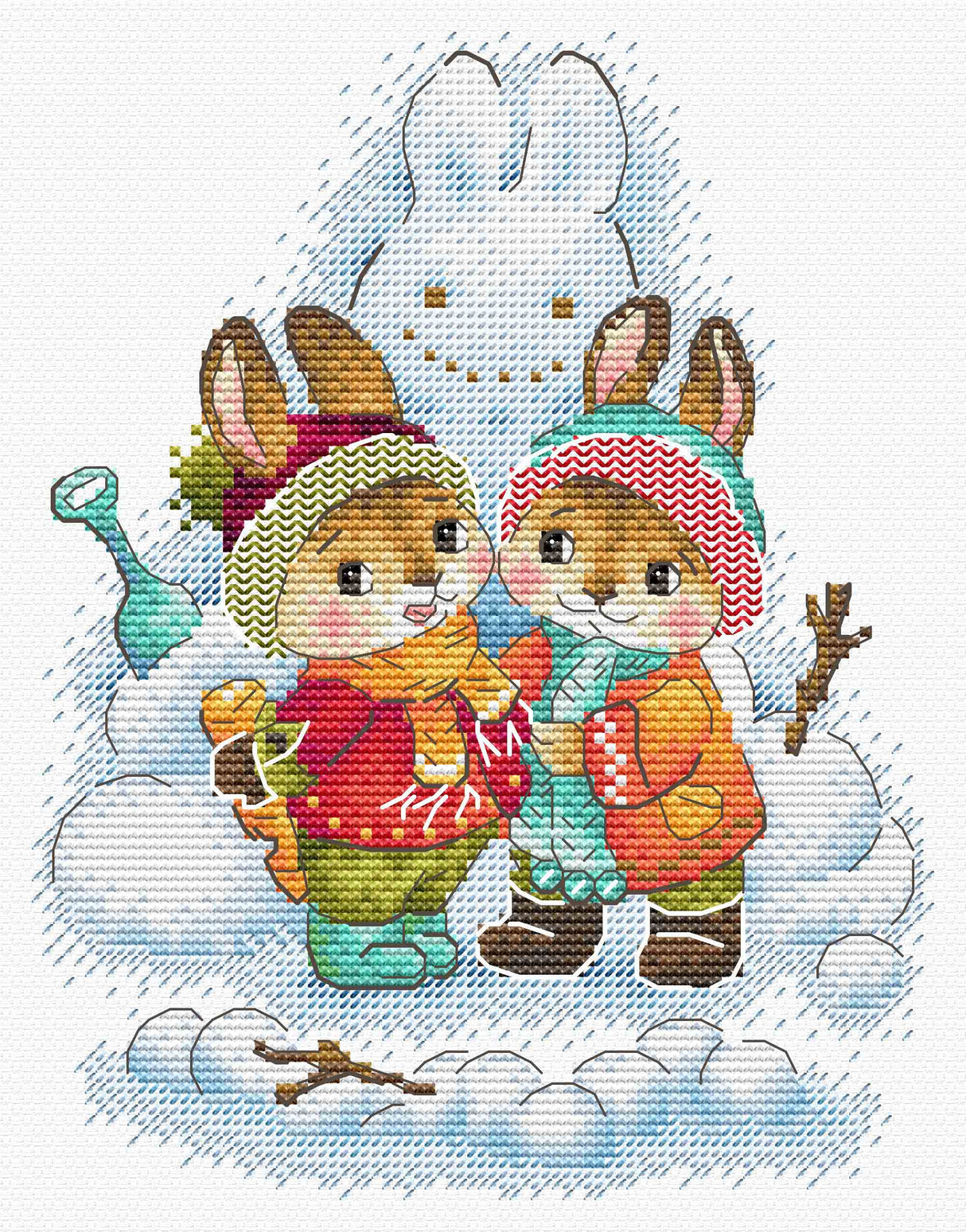 Cross stitch kit "They couldn't resist" SM-779 MP Studia