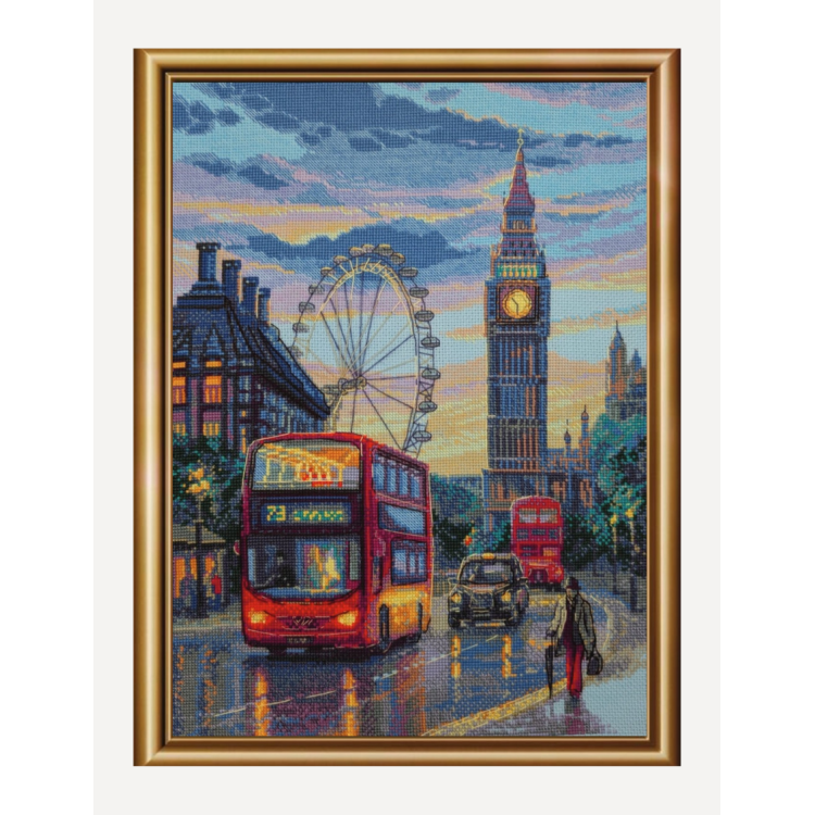 Kit de Punto de Cruz - Aine Collection "Rainy London" A1014