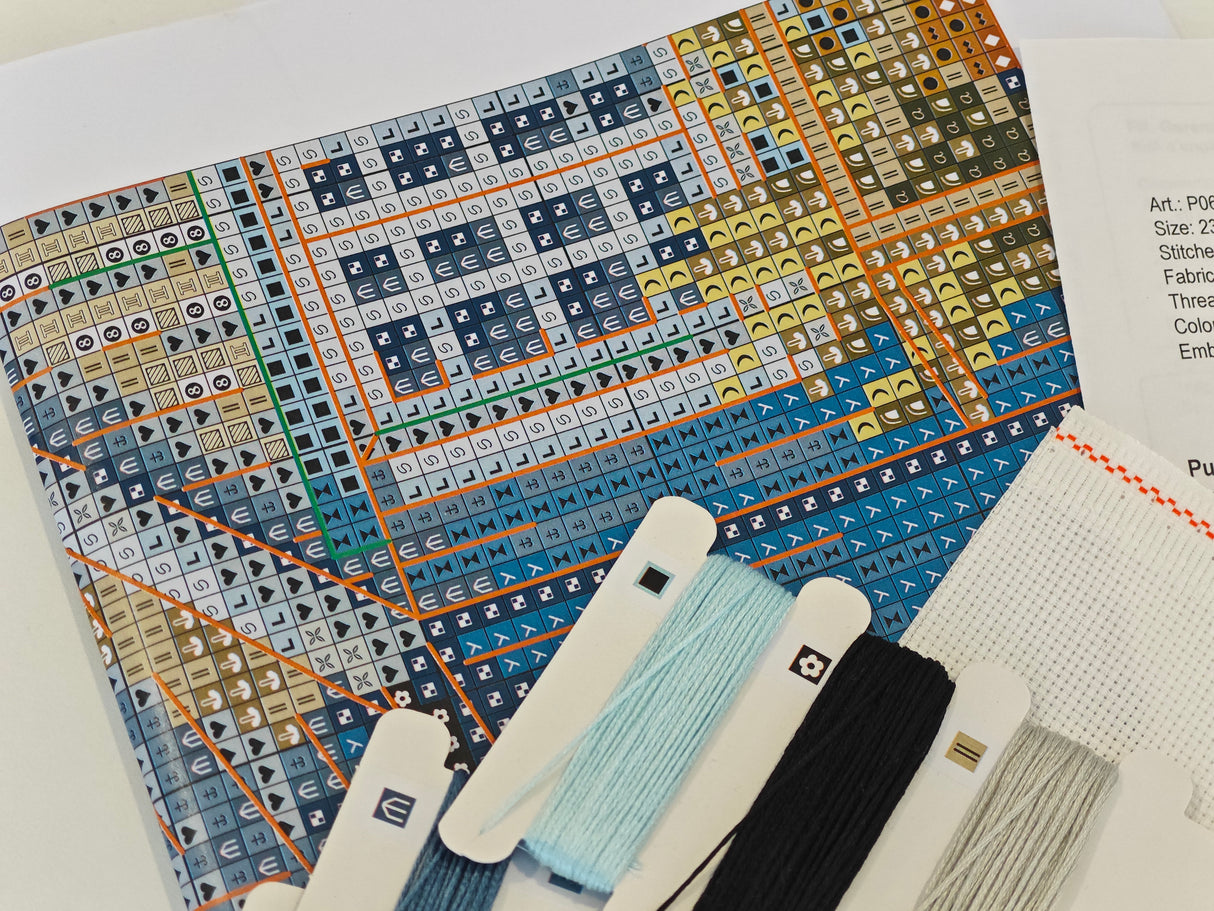 Cross Stitch Kit - "Our Beach" Punto y Arte (AVA), Item P067