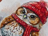 Kit de broderie hibou - Point de croix créatif et charmant de Stitch and Art P009