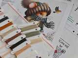 Kit de Punto de Cruz AVA – Ratón de Cuento de Otoño (P012)
