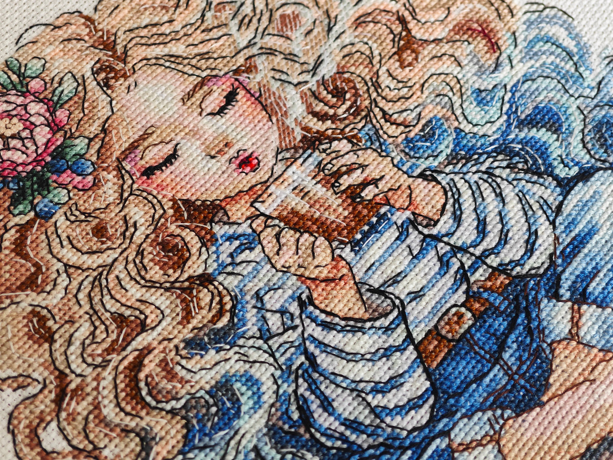 Kit de point de croix - Stitch and Art P025 - Délices d'un après-midi tranquille