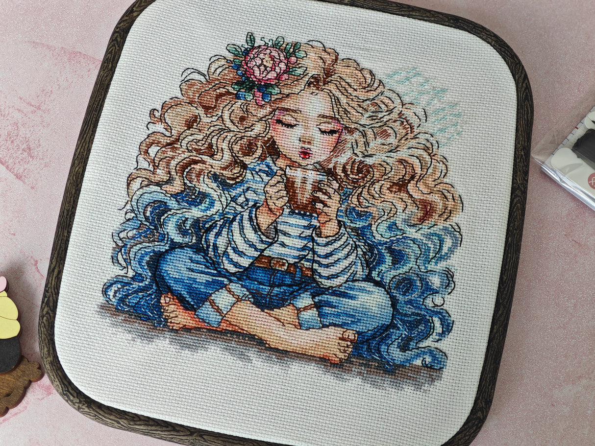 Kit de point de croix - Stitch and Art P025 - Délices d'un après-midi tranquille