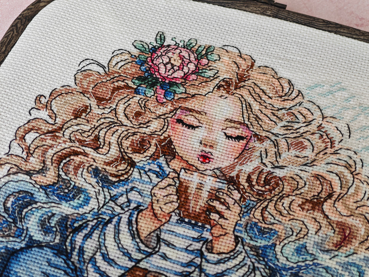 Kit de point de croix - Stitch and Art P025 - Délices d'un après-midi tranquille