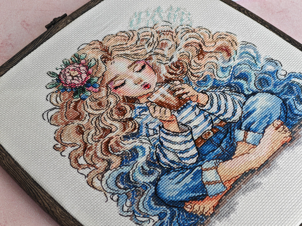 Kit de point de croix - Stitch and Art P025 - Délices d'un après-midi tranquille