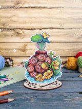 Kit de point de croix Tortilla la Tortue SR-1189 MP Studia | Toile plastique 14 points