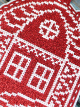 Kit de punto de cruz MP Studia ST-1089 – “Adorno navideño: Casita bajo la nieve”