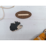 Hedgehog KF050/3 Wooden Thread Cutter | Embroidery and Sewing Accessory