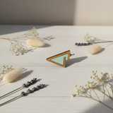 Enfile-aiguille triangulaire turquoise KF070/3