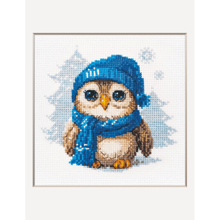 "Cuddly Owl" Cross Stitch Kit – Riolis A1019