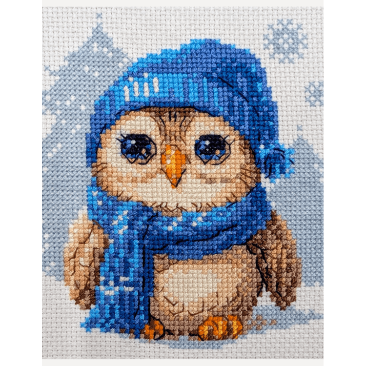 "Cuddly Owl" Cross Stitch Kit – Riolis A1019