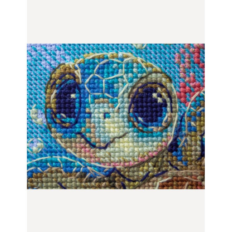 “Baby Sea Turtle” Cross Stitch Kit Aine A1037 – Sea Turtle 15×15 cm