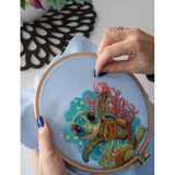 “Baby Sea Turtle” Cross Stitch Kit Aine A1037 – Sea Turtle 15×15 cm