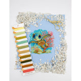 “Baby Sea Turtle” Cross Stitch Kit Aine A1037 – Sea Turtle 15×15 cm