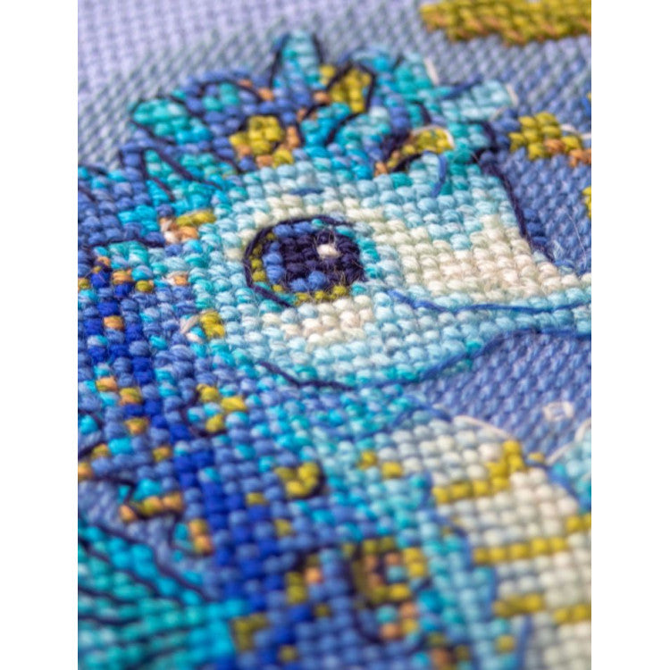 "Baby Sea Horse" Cross Stitch Kit Aine SRA1038 – Seahorse 15×15 cm