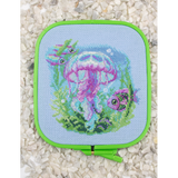 Cross Stitch Kit "Baby Jellyfish" Aine SRA1039 – Sea Jellyfish 15×15 cm