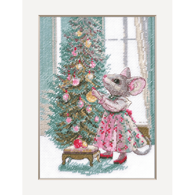 Kit de punto de cruz Aine Collection SRA1026 – “Ratita feliz”