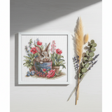 Kit punto de cruz Blooming Bunny A1030 Aine