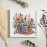 Kit punto de cruz Blooming Bunny A1030 Aine