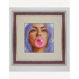 Aine Cross Stitch Kit A1032 Bubblegum Dreams – Modern Portrait on 14 Aida