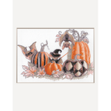 Kit de punto de cruz Aine Collection SRA1031 – “Fiesta de murciélagos y calabazas”