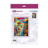 Kit de punto de cruz Riolis 2335 – Paraguas de Colores, 30 × 40 cm