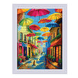 Kit de punto de cruz Riolis 2335 Paraguas de Colores de 30 × 40 cm