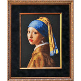Kit de punto de cruz Riolis 2373 – La joven de la perla según J. Vermeer, 30 × 40 cm
