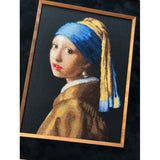 Kit de punto de cruz Riolis 2373 – La joven de la perla según J. Vermeer, 30 × 40 cm