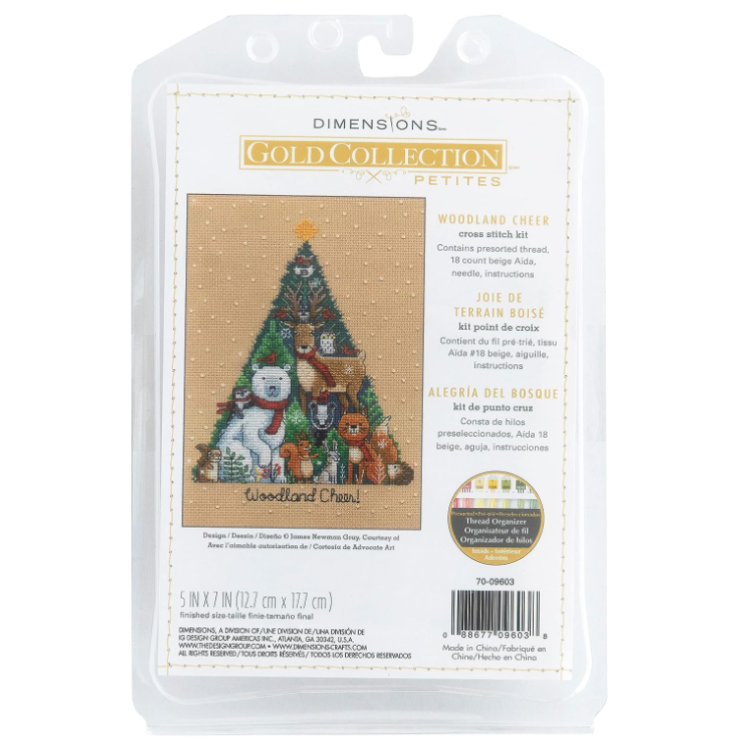 Kit de point de croix « Woodland Cheer » Dimensions 70-09603