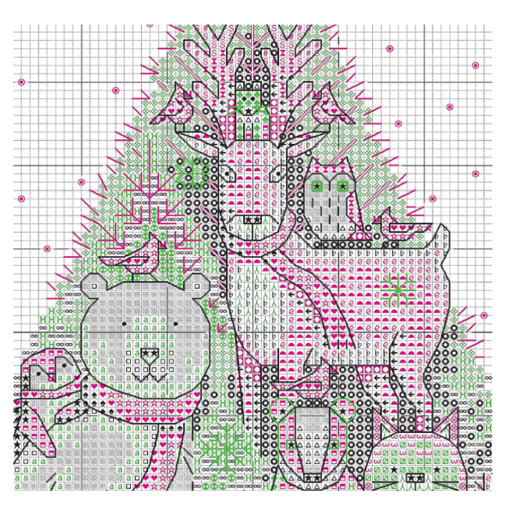 Kit de point de croix « Woodland Cheer » Dimensions 70-09603