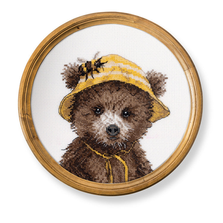 KLART Cross Stitch Kit 8-584 – Bear the Beekeeper