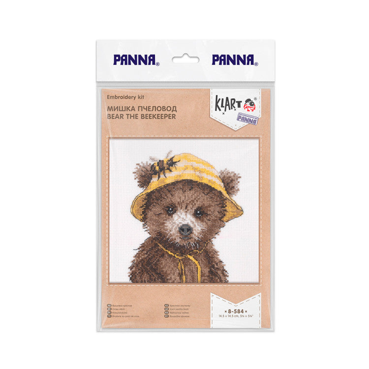 KLART Cross Stitch Kit 8-584 – Bear the Beekeeper