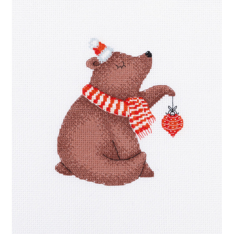 Kit de Punto de Cruz KLART 8-585 – New Year’s Bear