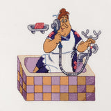 Kit de punto de cruz Klart CMF-8-575 – Fröken Bock