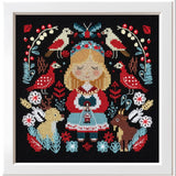 Kit de punto de cruz Panna PCE-7505 Mistress of the Forest – Guardiana del Bosque 15,5x15,5 cm