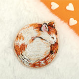 PANNA Embroidery kit "Brooch. Sleeping cat" PJK-2322