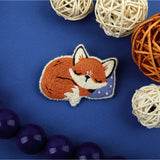 PANNA Embroidery Kit "Brooch. Sleeping Fox" PJK-2344