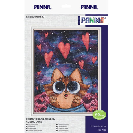 Kit de point de croix Panna - « Amour cosmique » PKS-7453