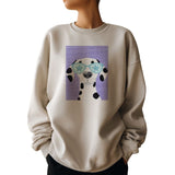 Kit de punto de cruz Dalmatian PANNA PNK-7541 con perro dálmata con gafas para bordado en ropa usando lienzo soluble en agua