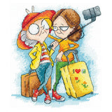 Cross Stitch Kit "Traveling Grandmothers" SANB-28