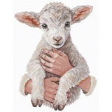 Cross Stitch Kit "Soul in Arms" Andriana SAND-49 – Tender Lamb 18x23.5 cm Aida 16 ct