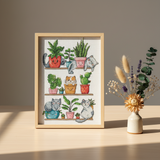 Kit de point de croix « Chats et fleurs » Andriana SANK-68 – Design adorable et amusant