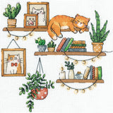 Kit de point de croix "Amoureuse des livres" Andriana SANL-24 – Design charmant et littéraire