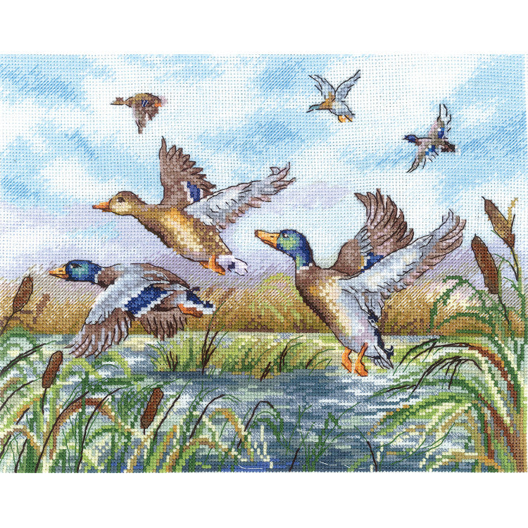 Kit de Punto de Cruz ANDRIANA SANL-26 – The Ducks Are Flying